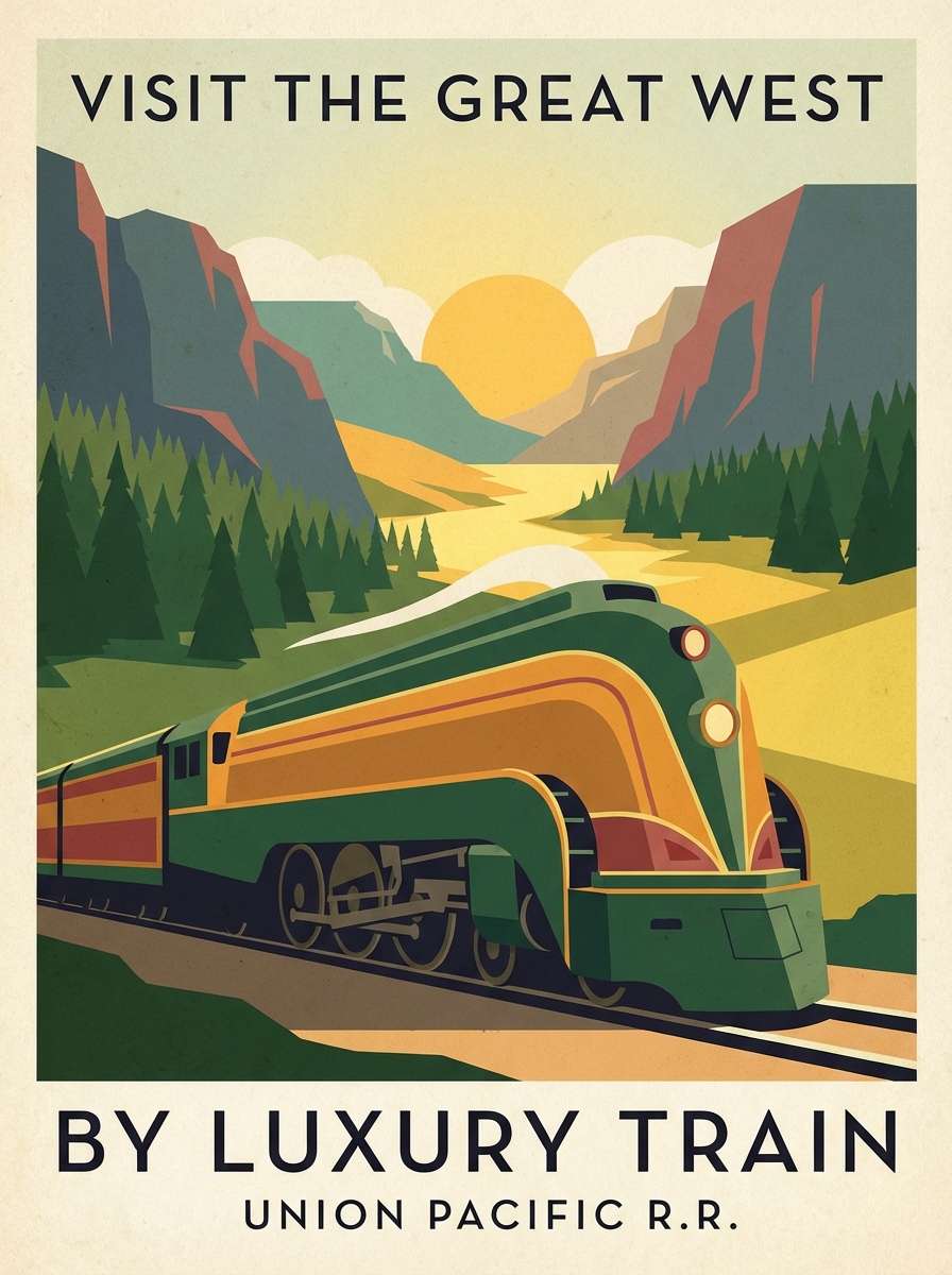 vintage travel poster