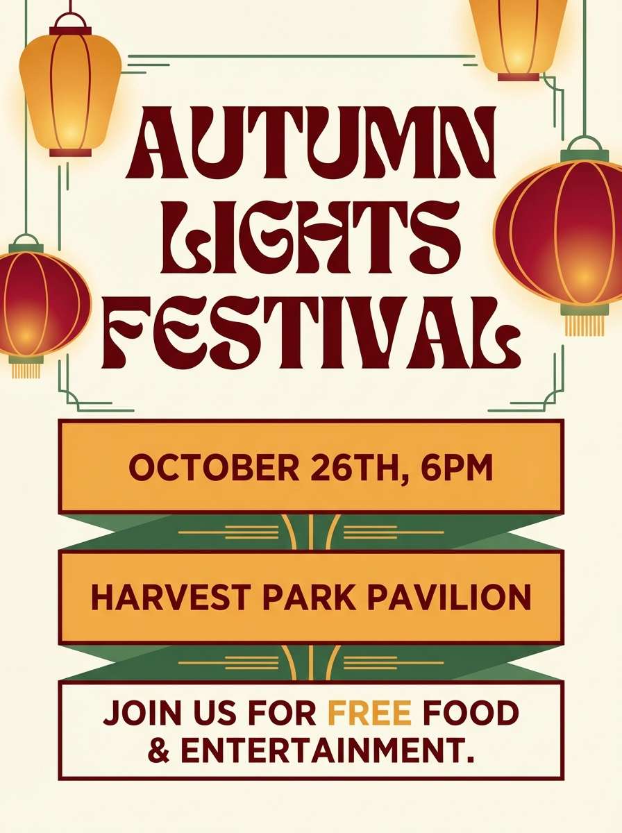 community event flyer