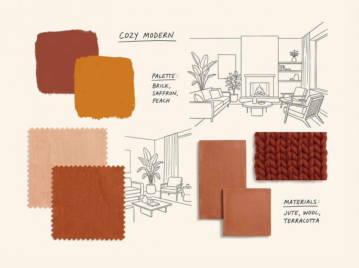 interior mood board collage