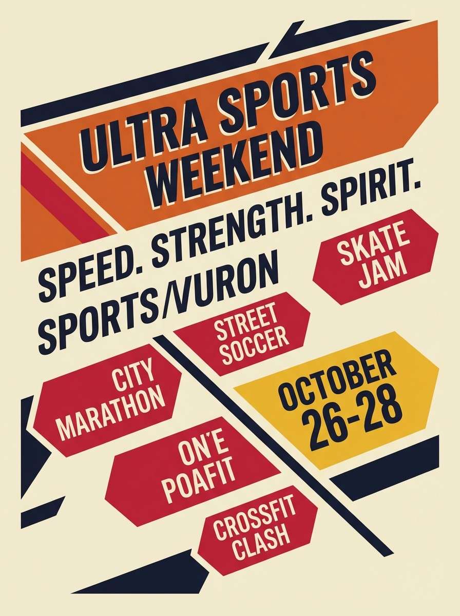 sports event flyer design