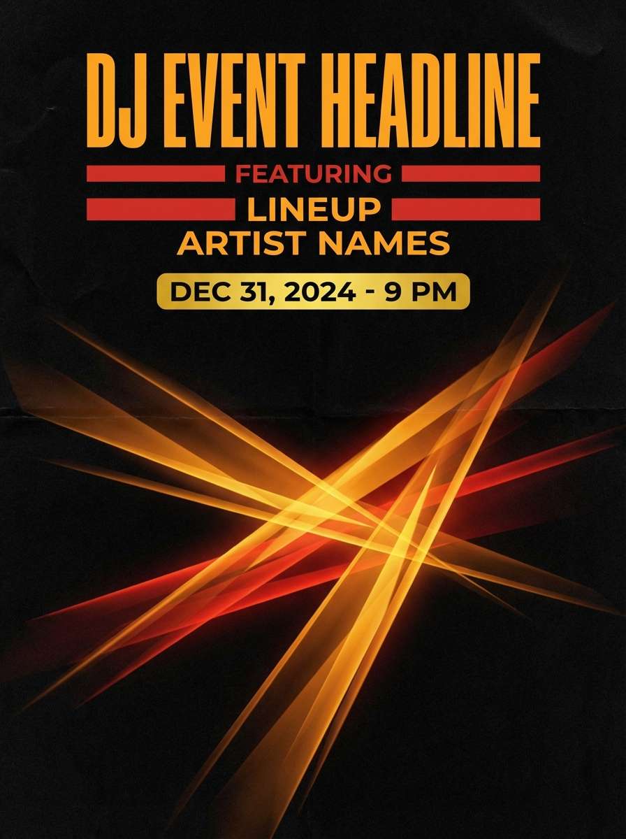 dj event poster design