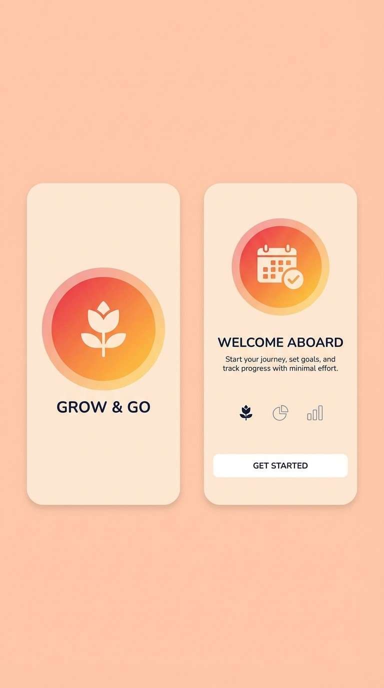 app onboarding splash screen