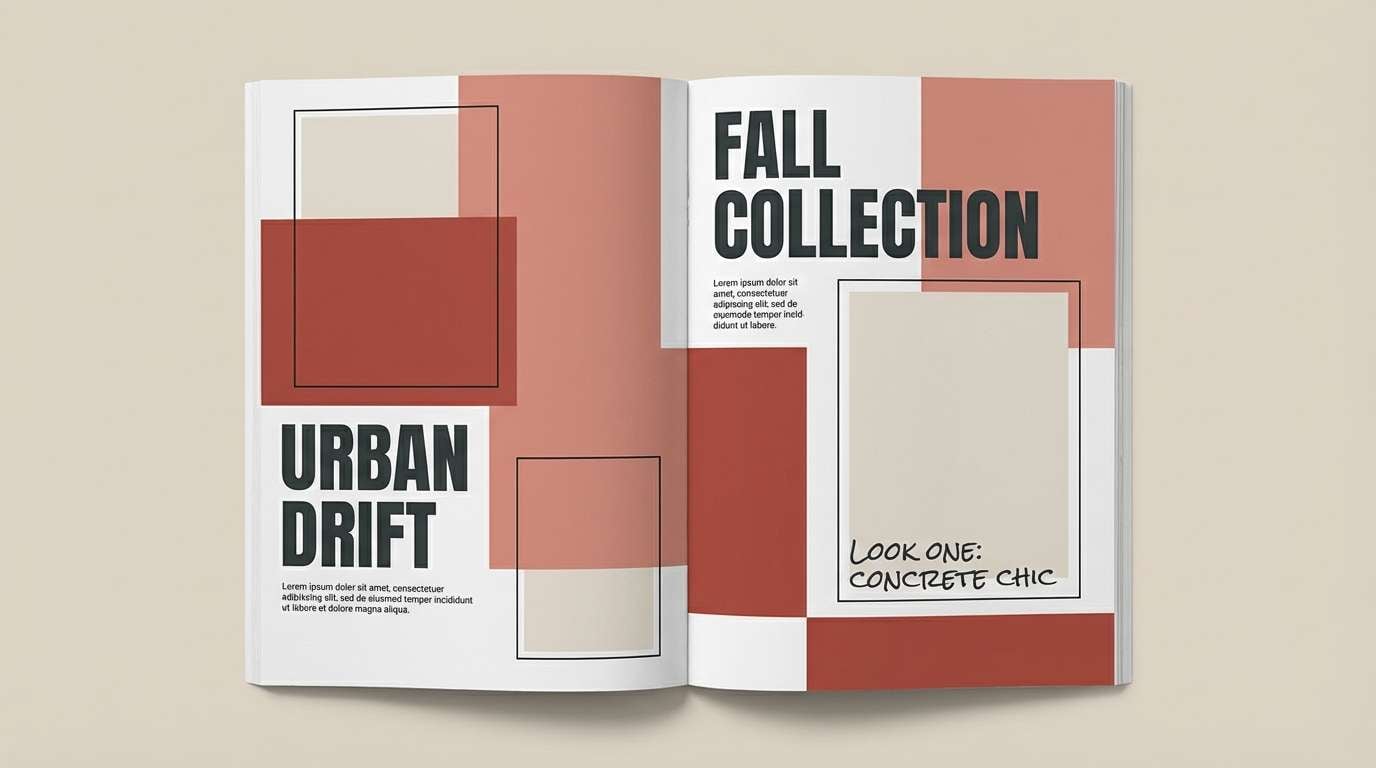 streetwear lookbook layout