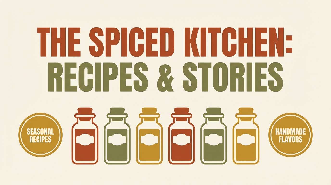 recipe header in spice colors