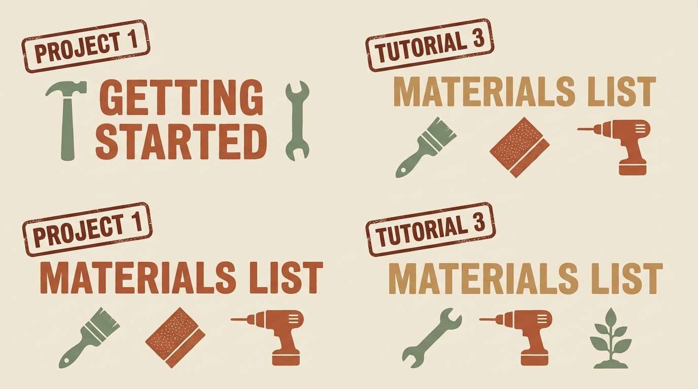 diy graphics in warm rust