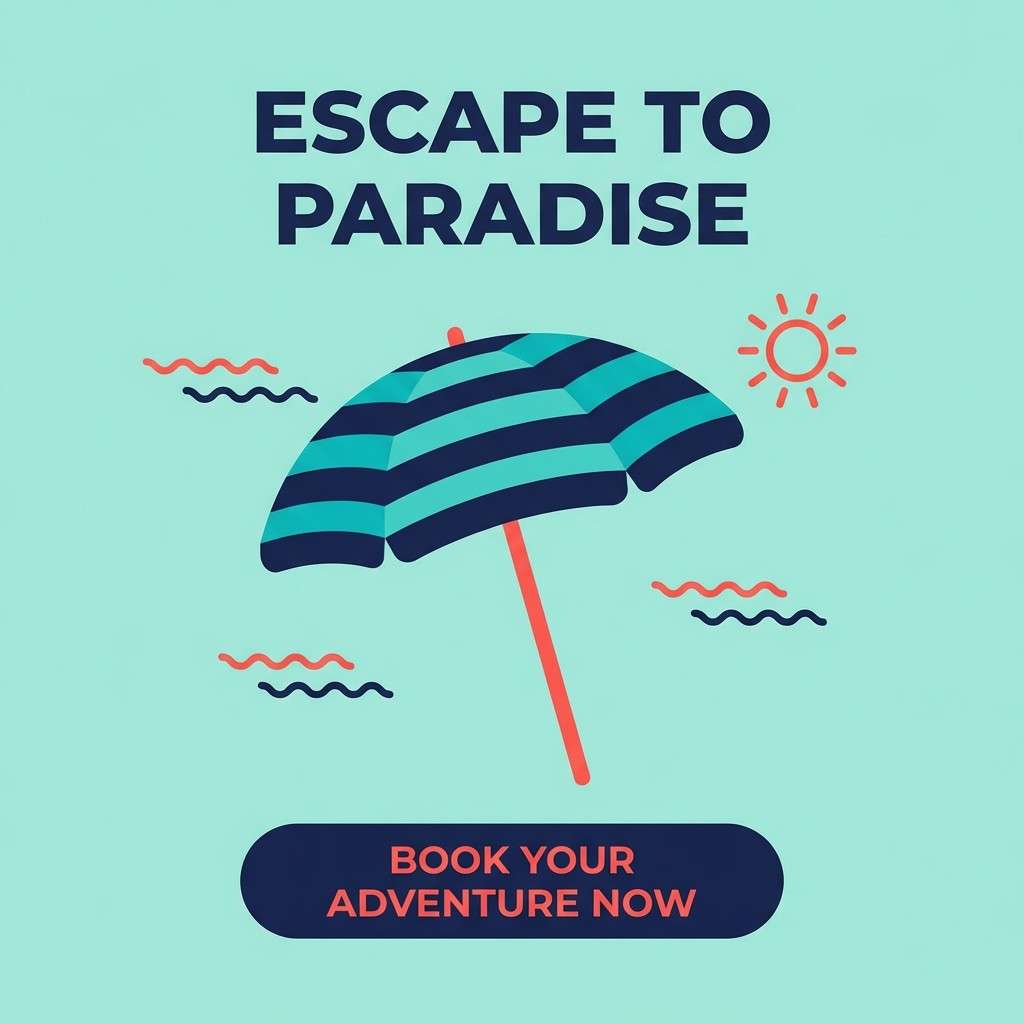 travel ad square creative