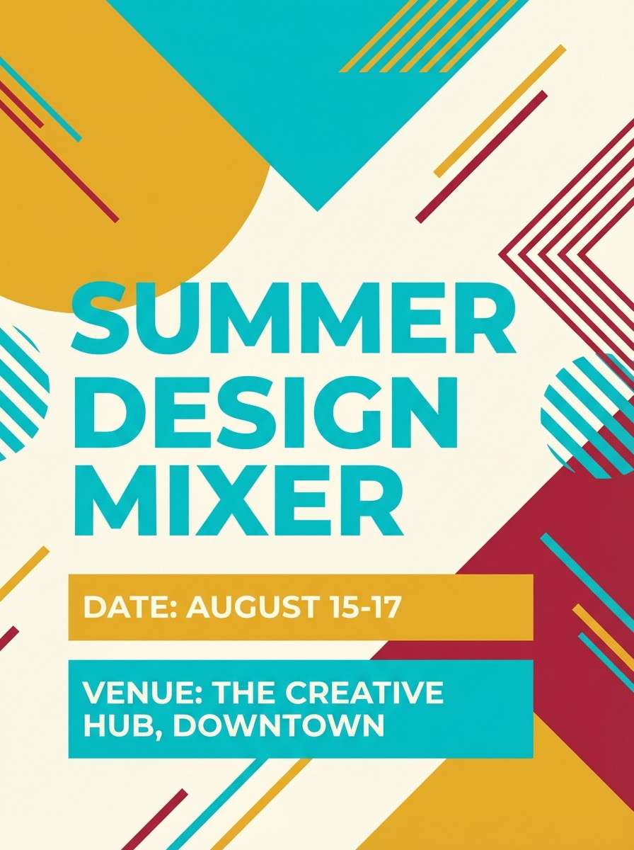 summer fiesta flyer design