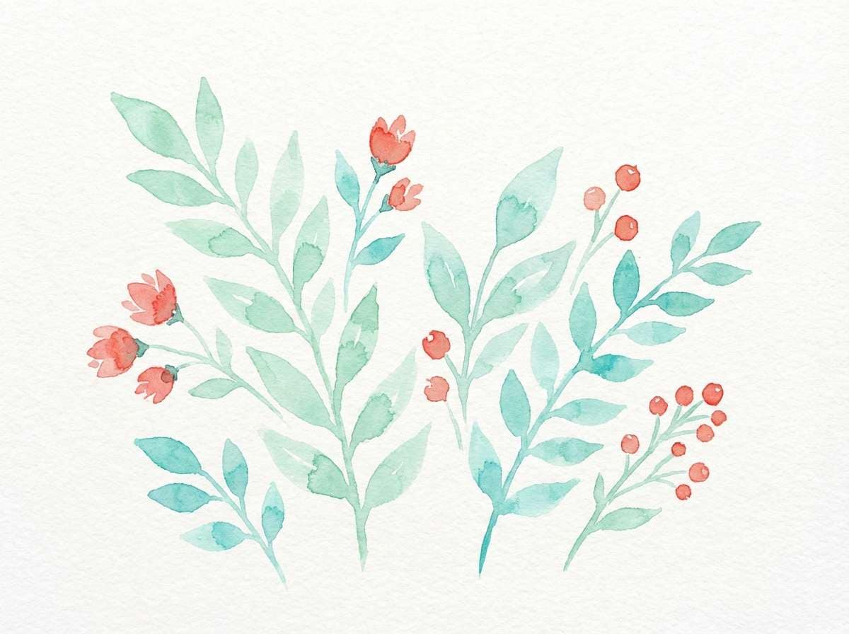 watercolor botanical prints