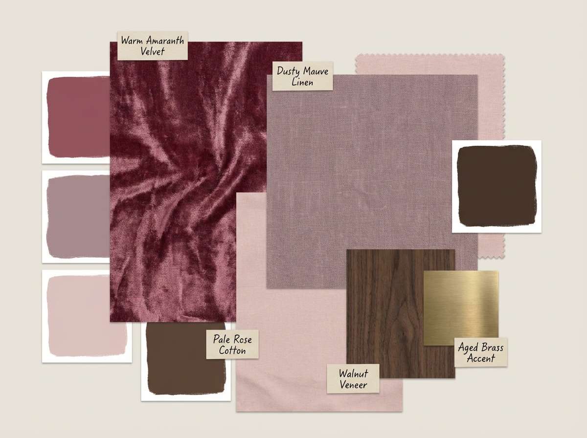 dusty hotel mood board