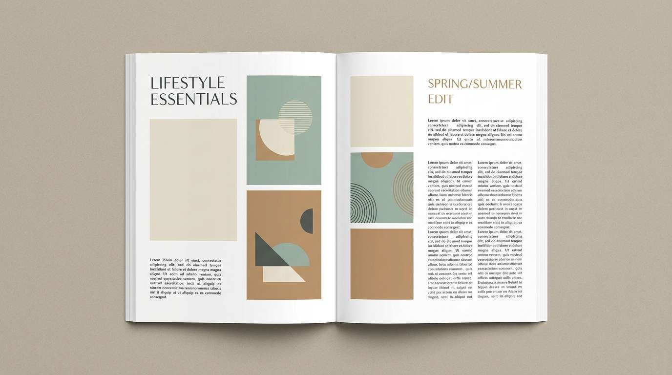 lifestyle lookbook spread