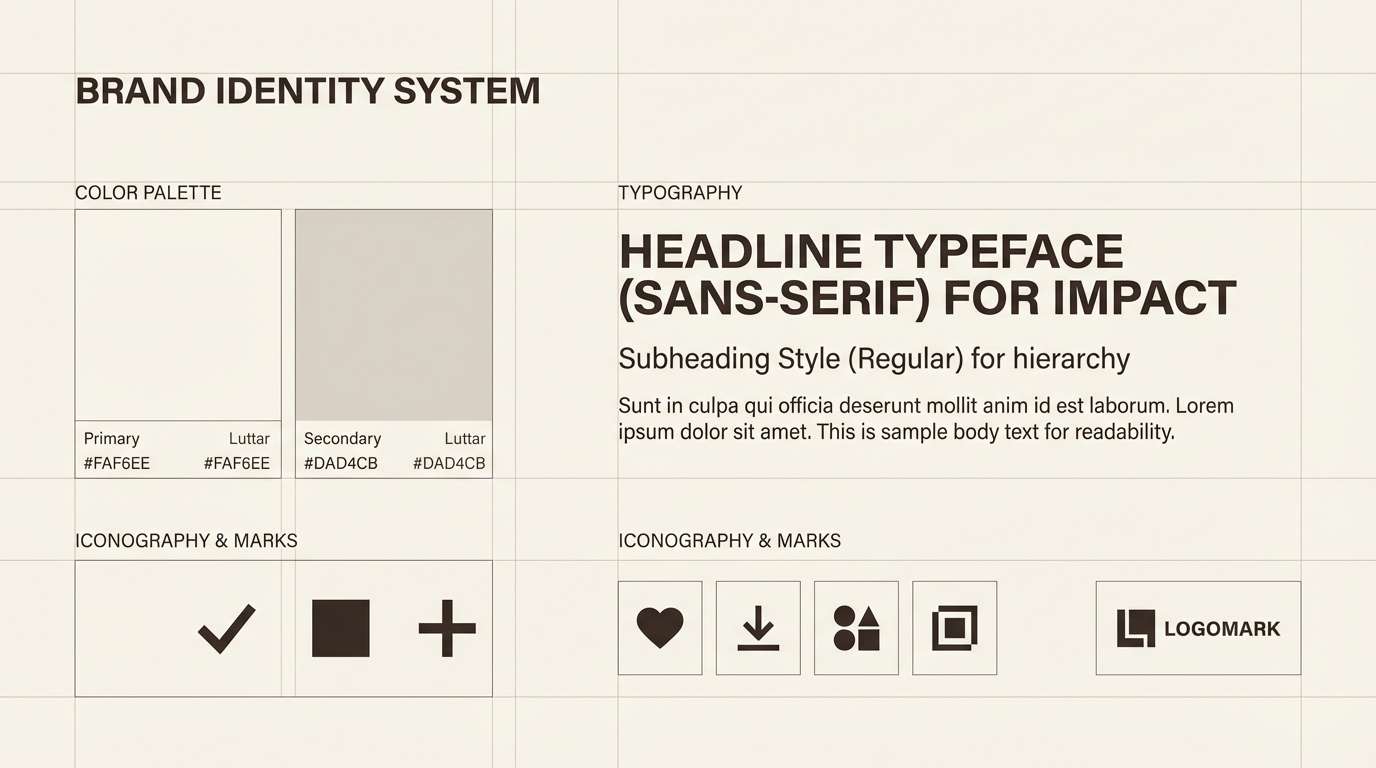 minimal brand system