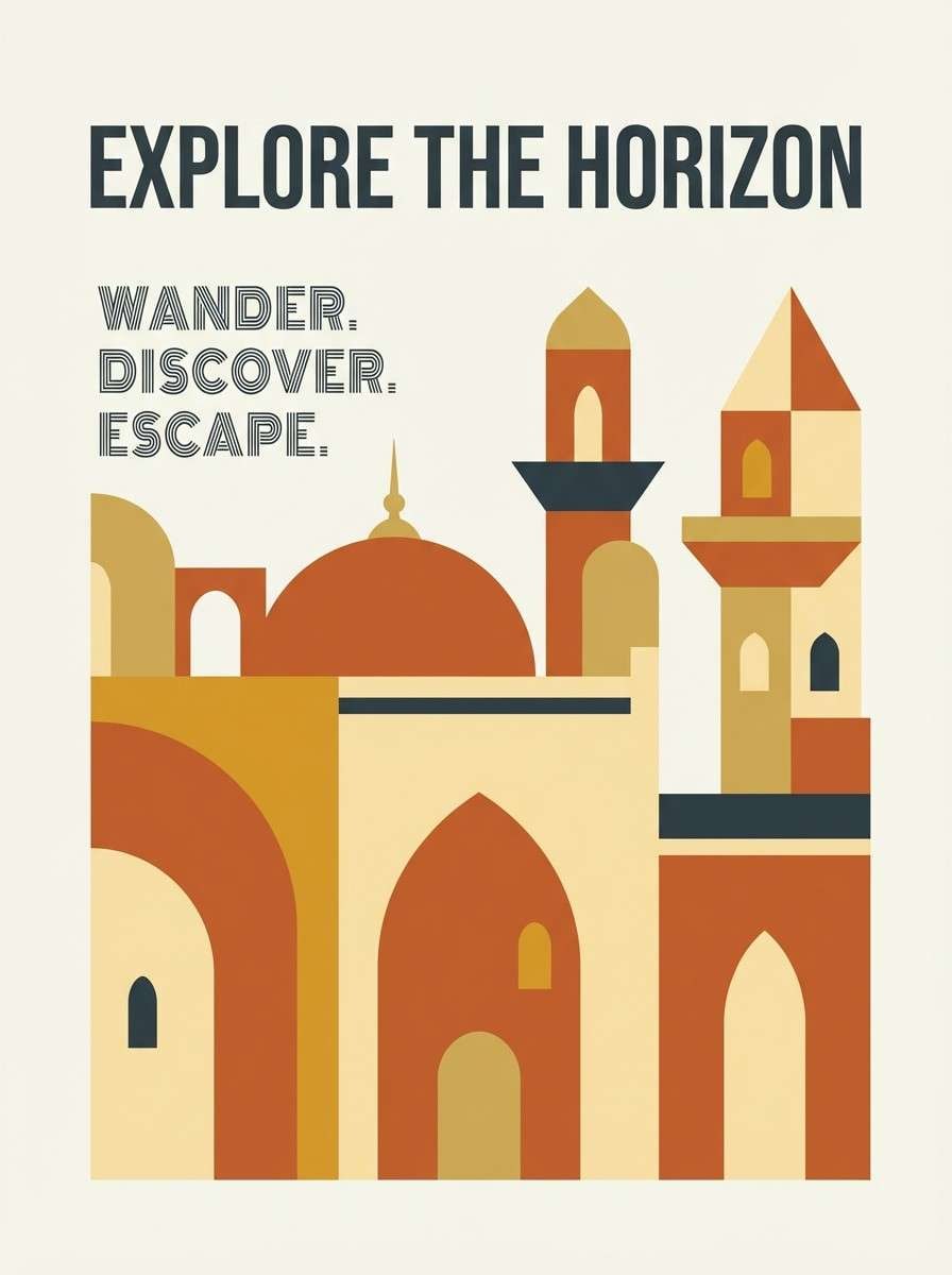 travel poster design