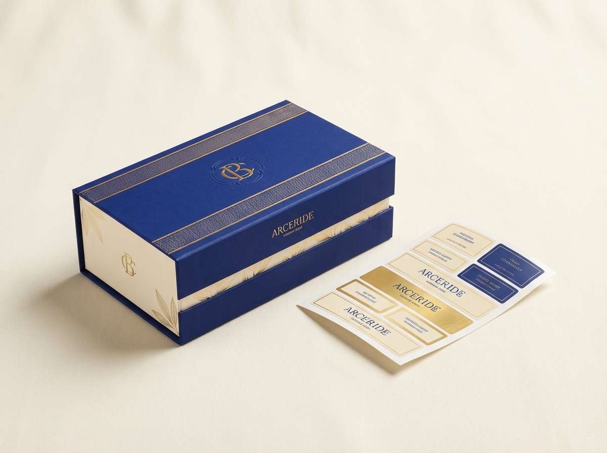 luxury box labels