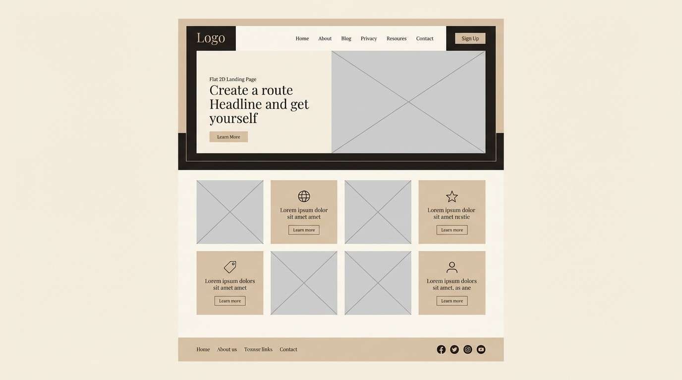 portfolio website layout