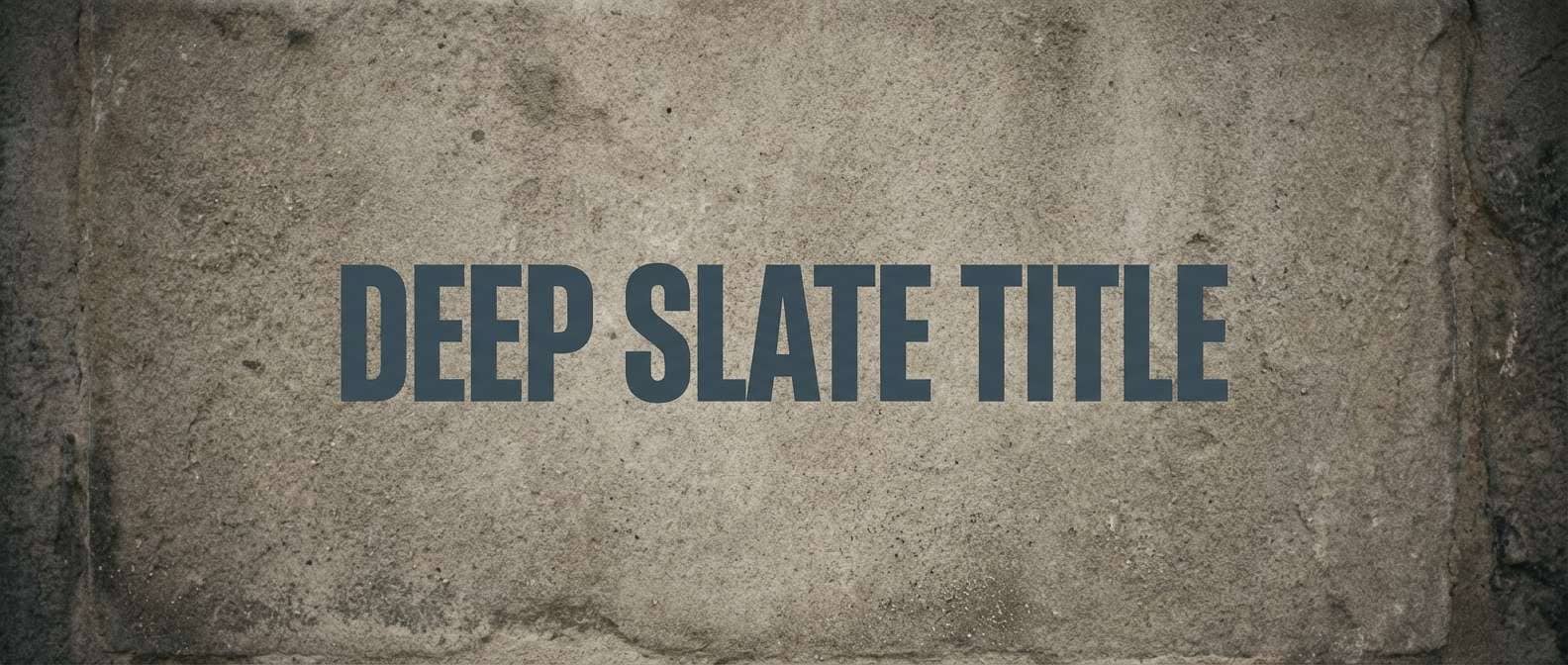 cinematic title card slate