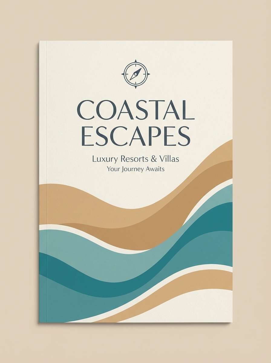 resort brochure cover design