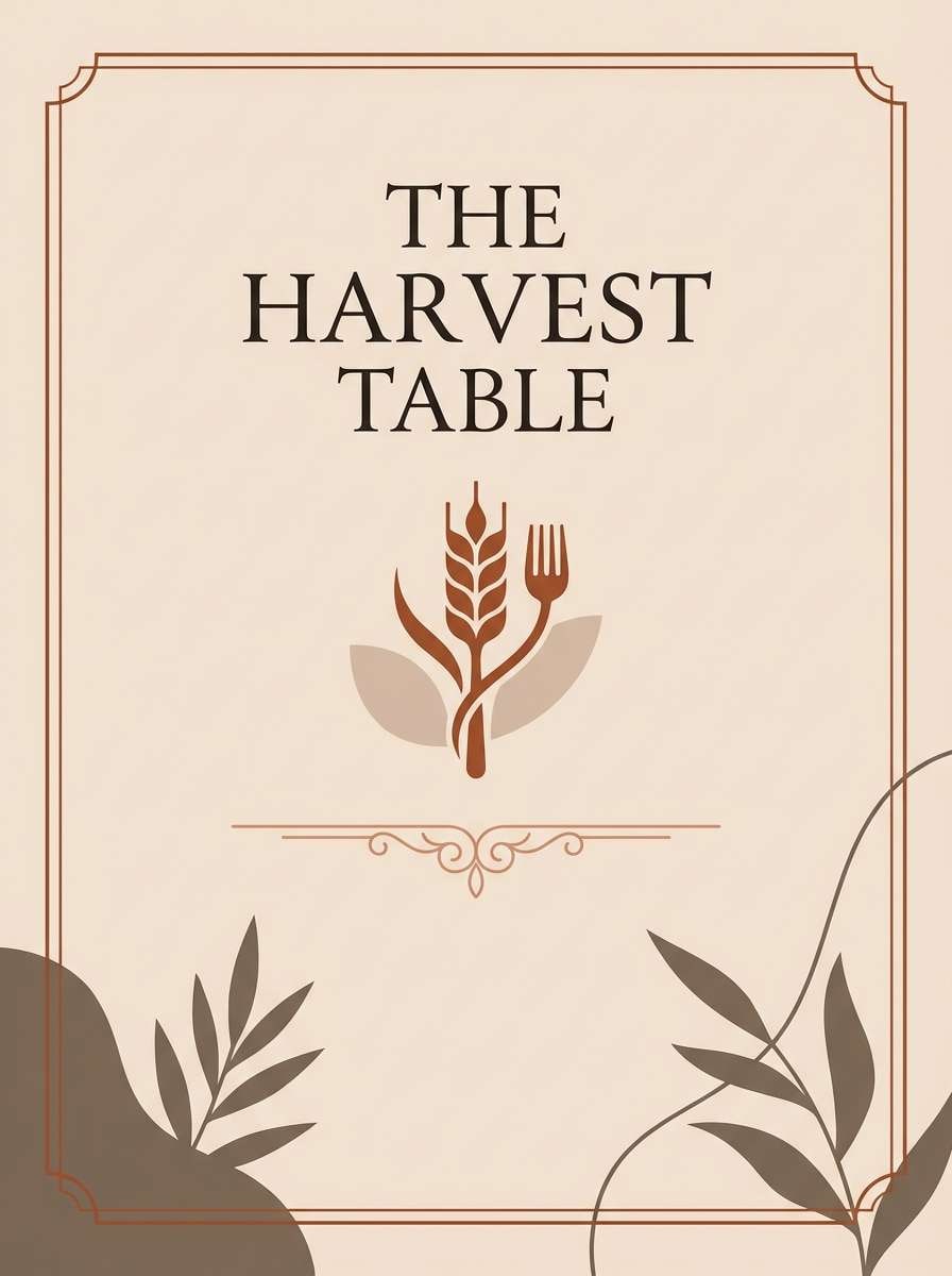 sienna colored restaurant menu cover