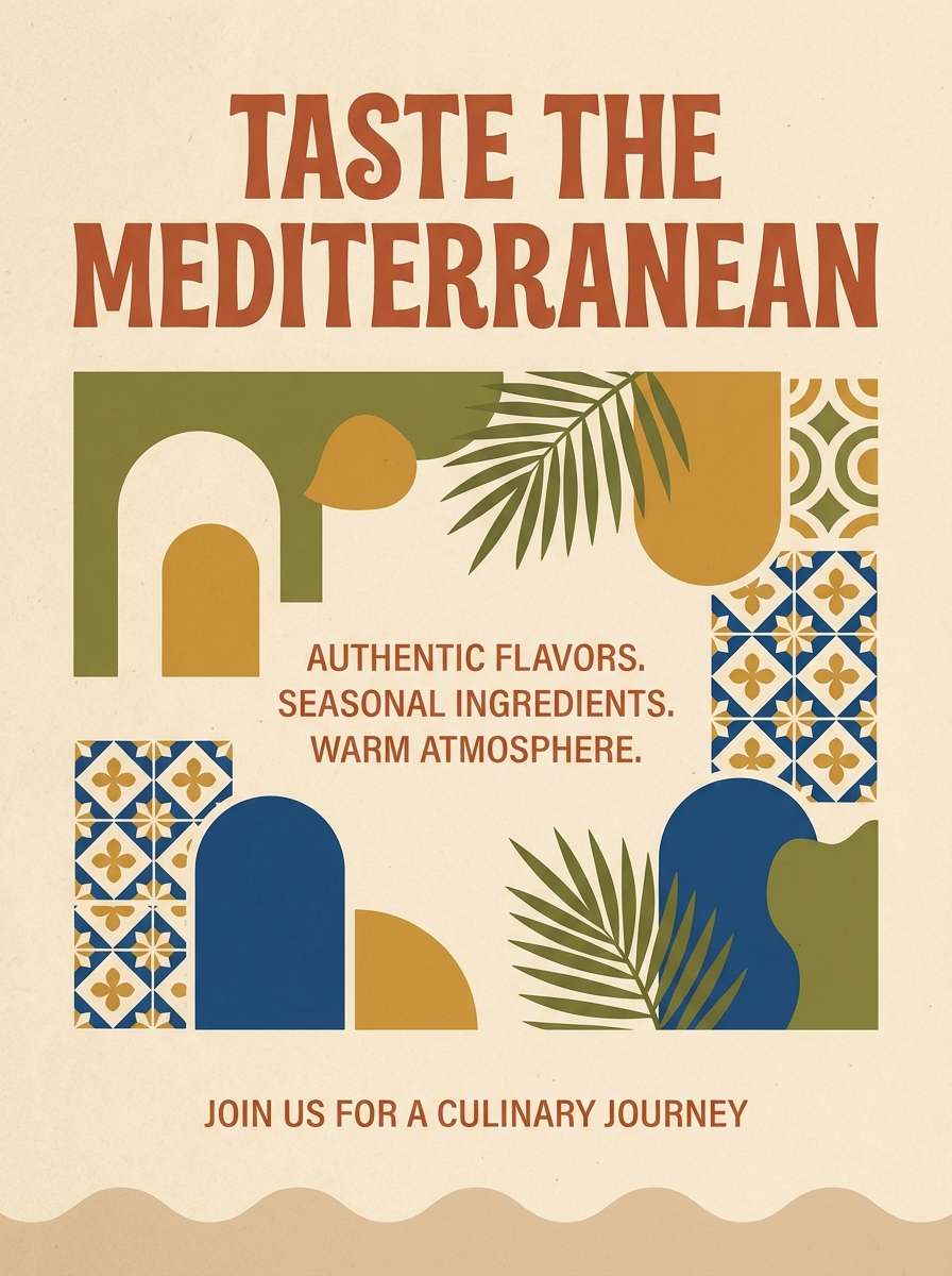 restaurant promo flyer design