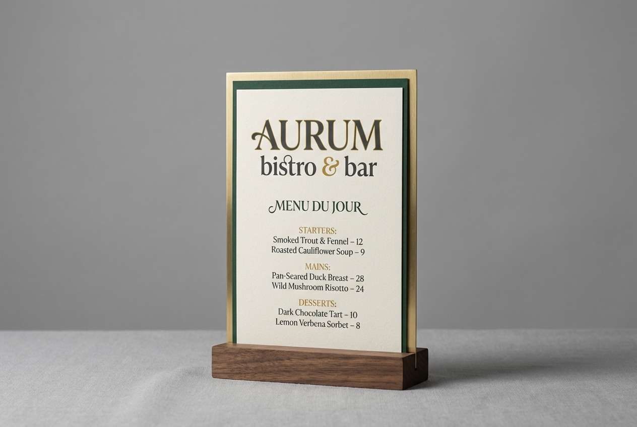 restaurant sign studio ad