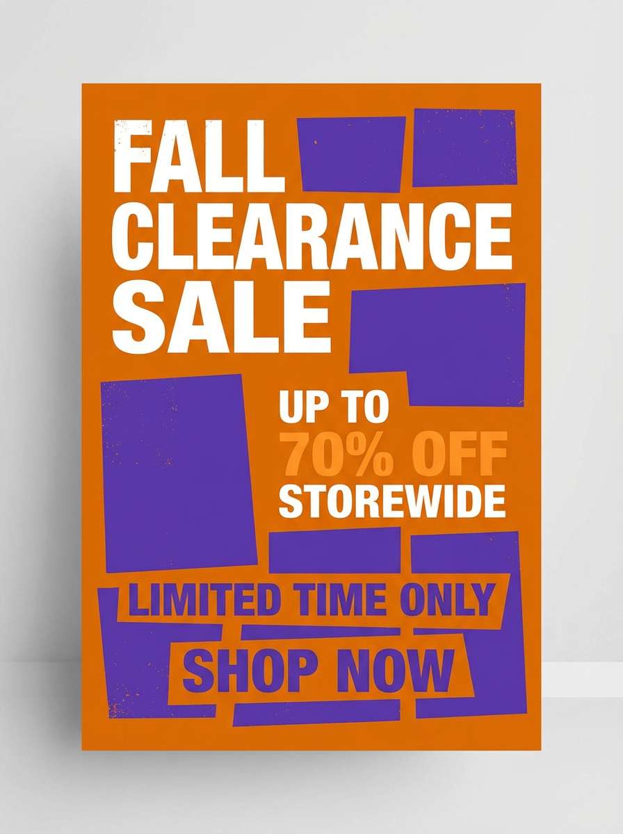 retail sale poster