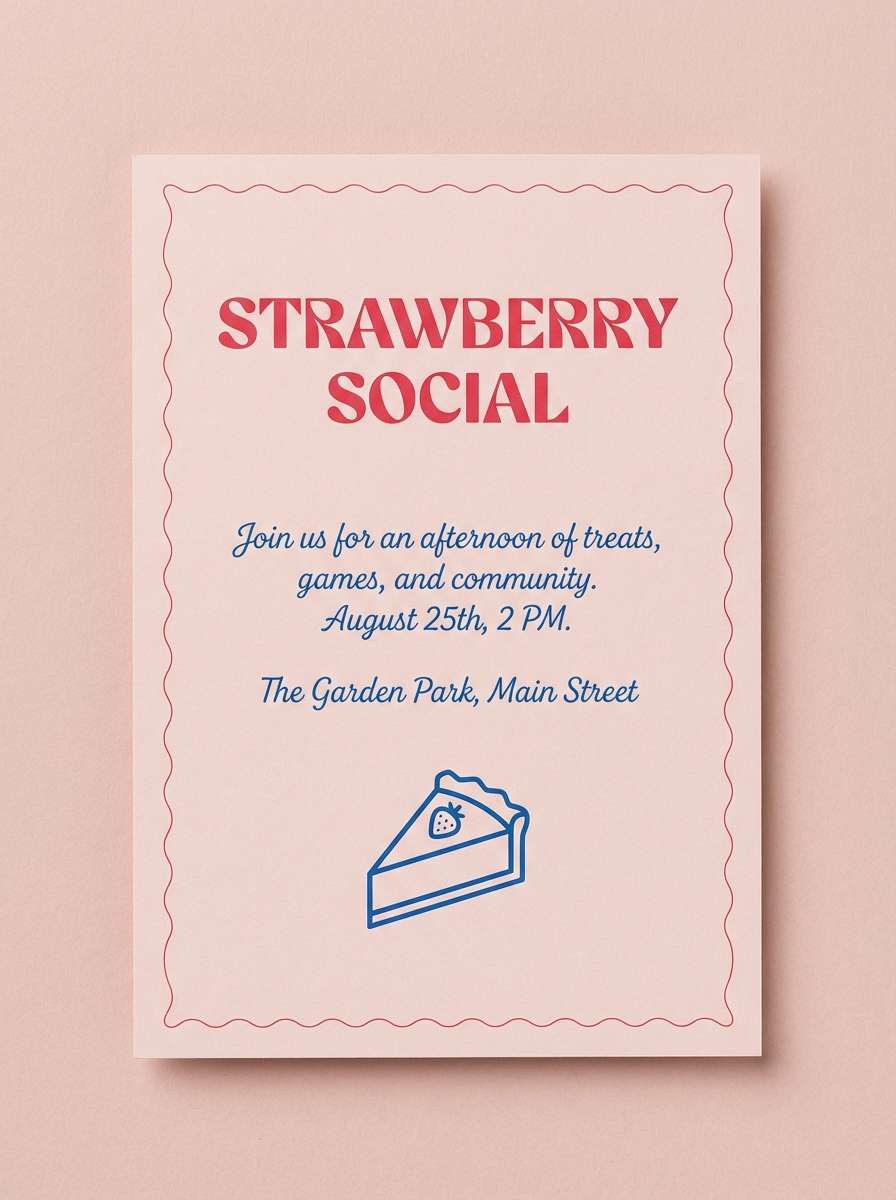 dessert party invitation