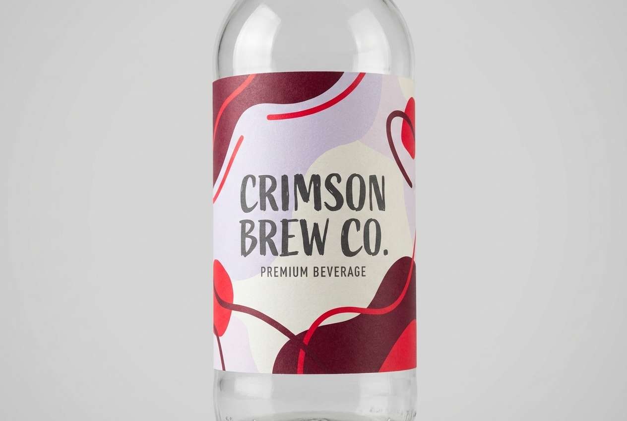 cola bottle label mockup
