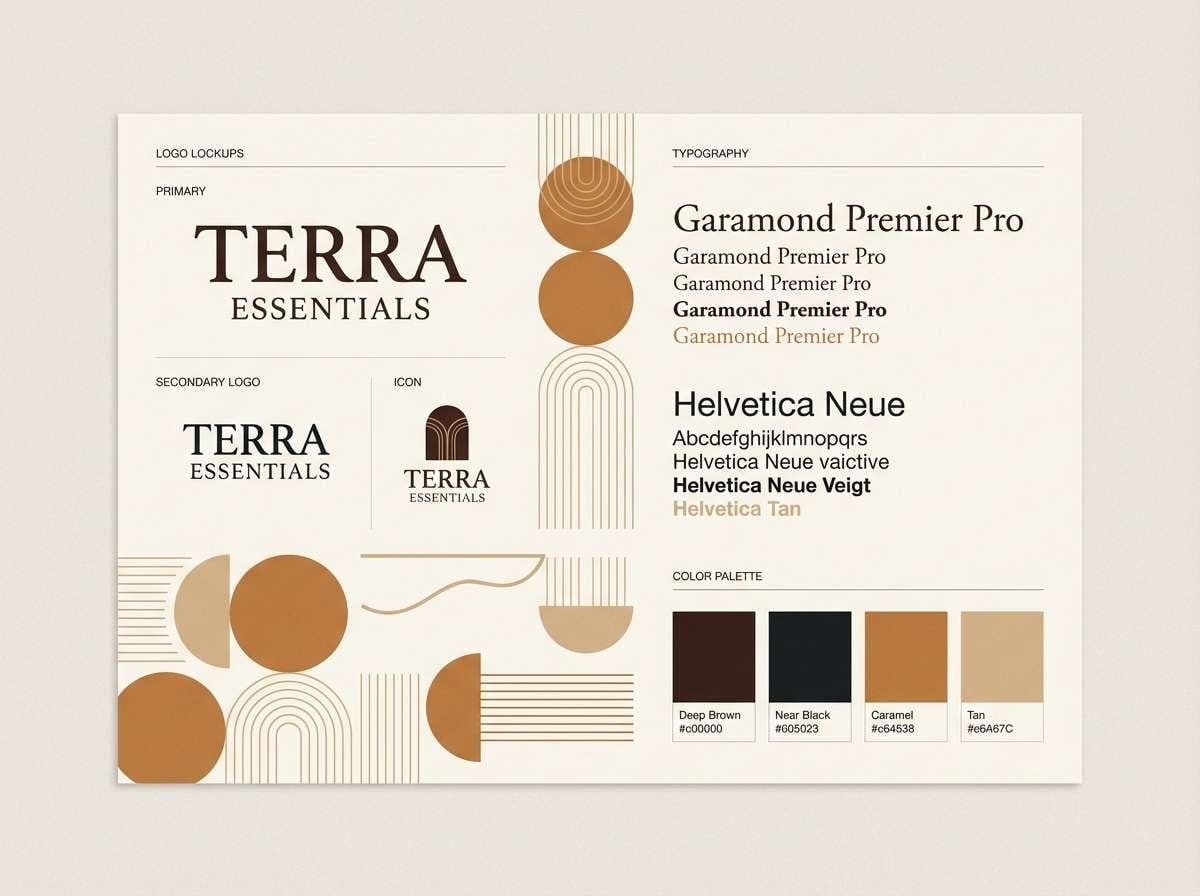 brand identity board layout