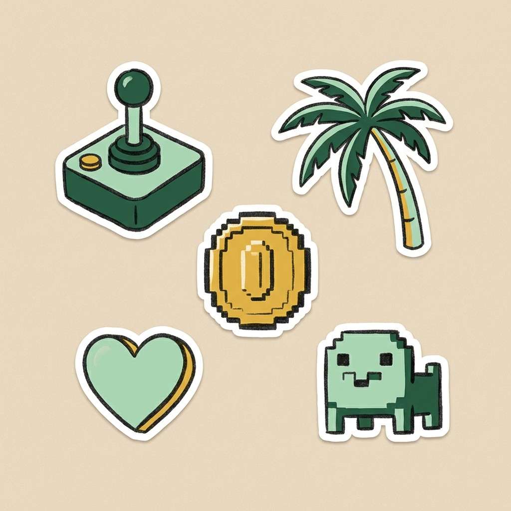 jungle game stickers