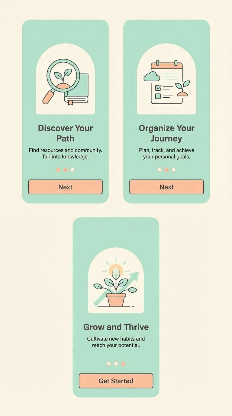 pastel onboarding ui