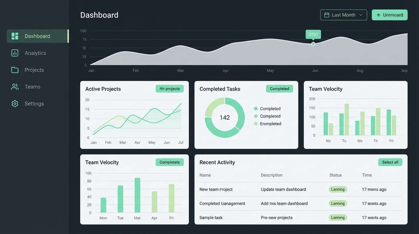 mint dashboard ui