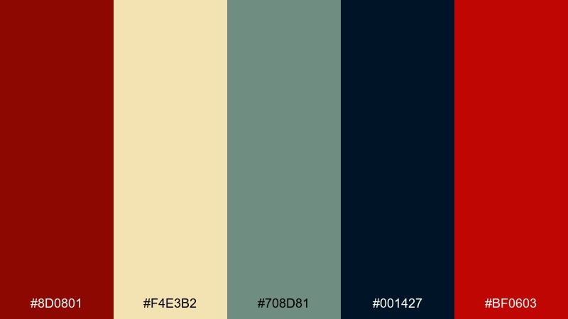 retro spotlight ui vintage circus color palette with hex codes