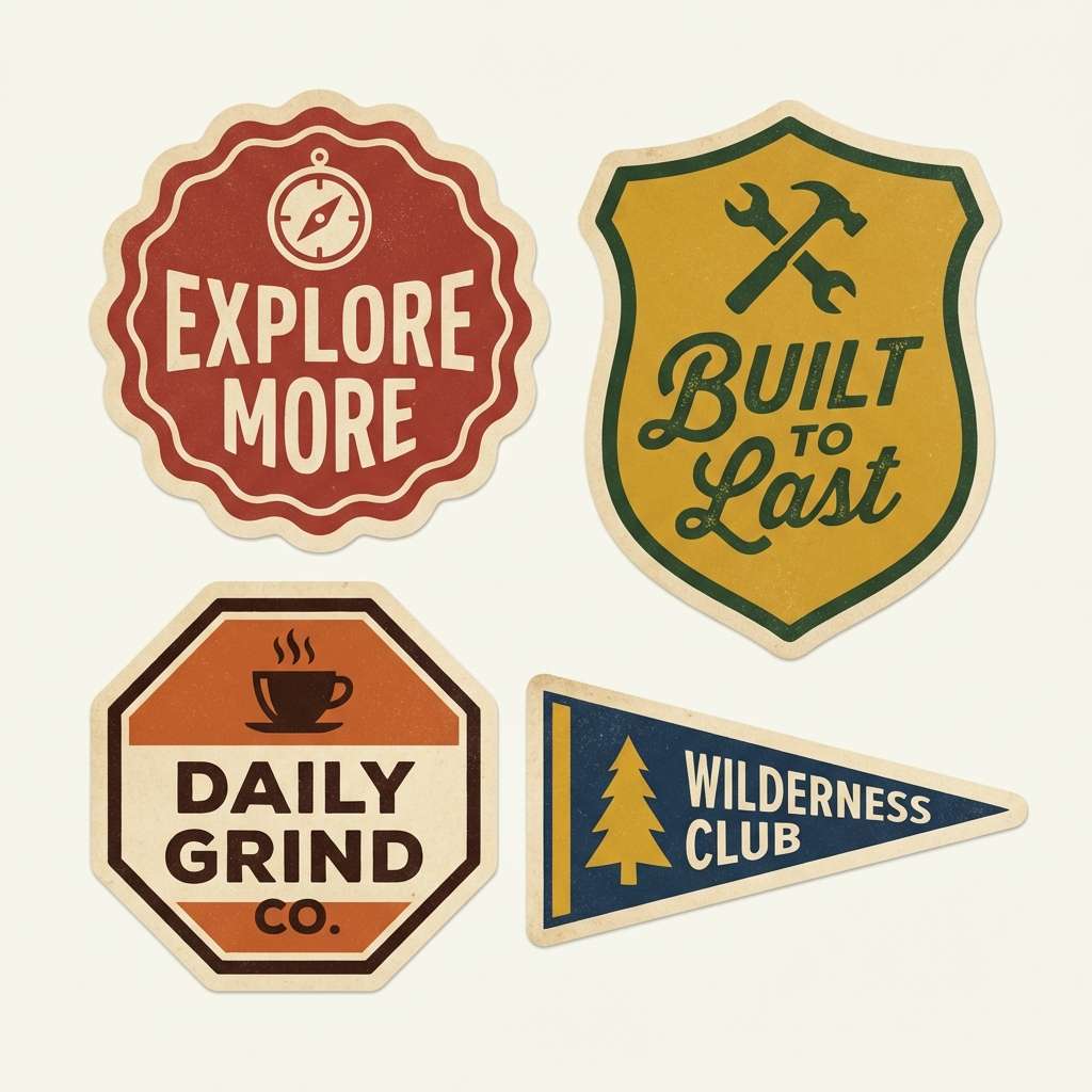 retro sticker pack