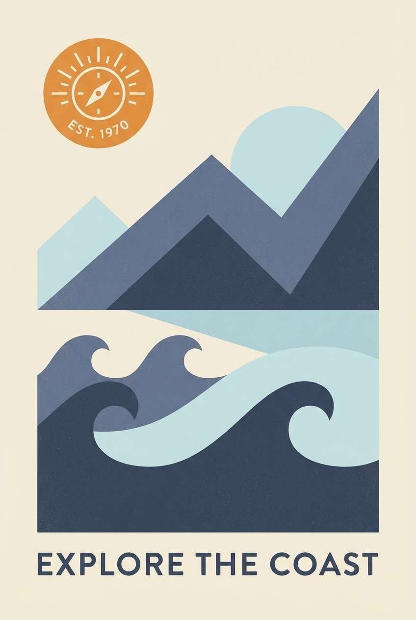 retro transit poster