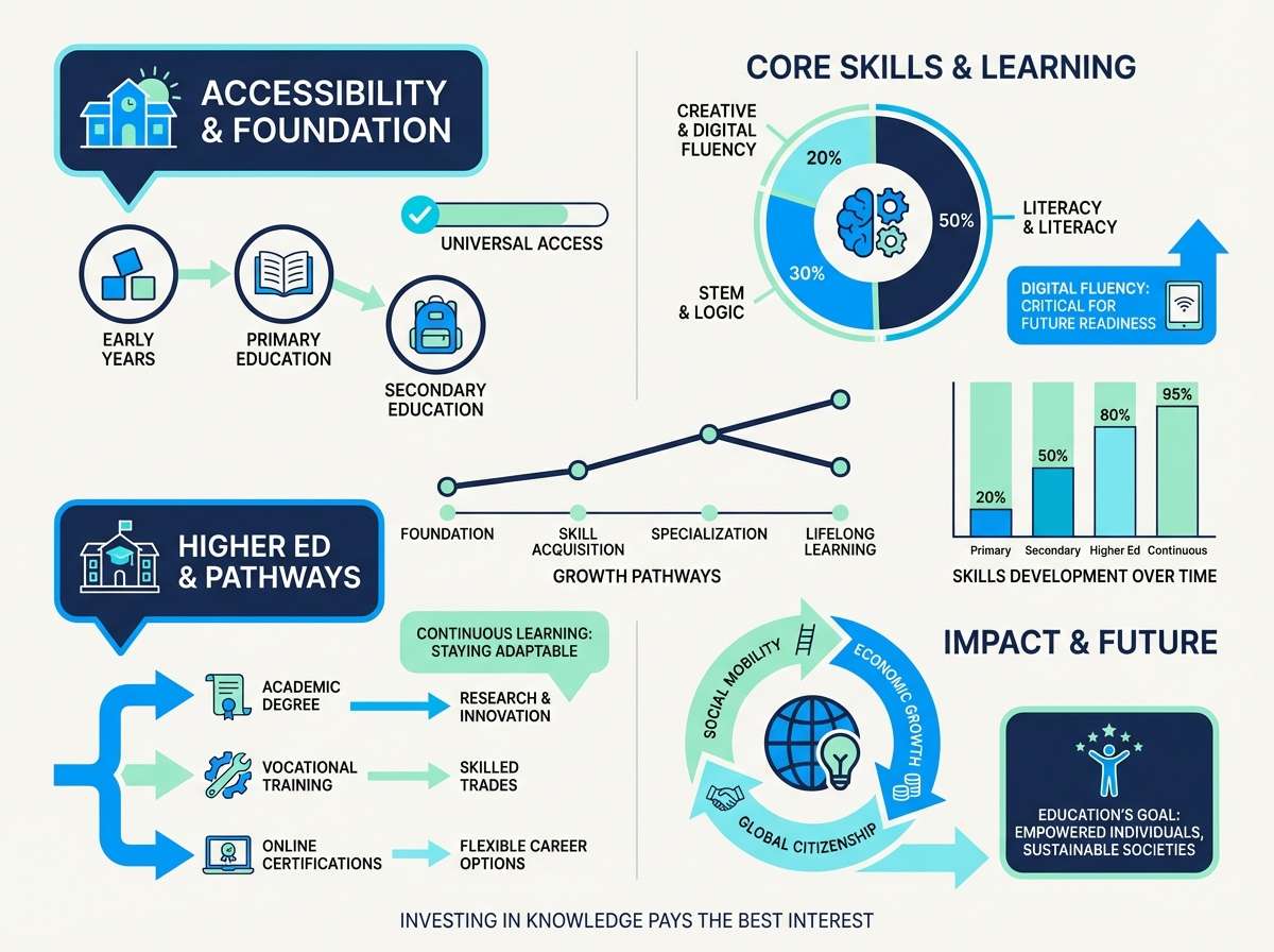 education infographic layout