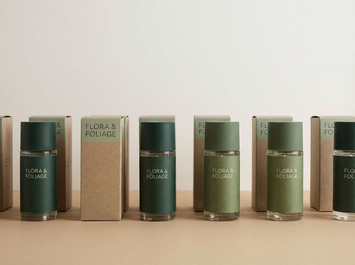 green skincare packaging