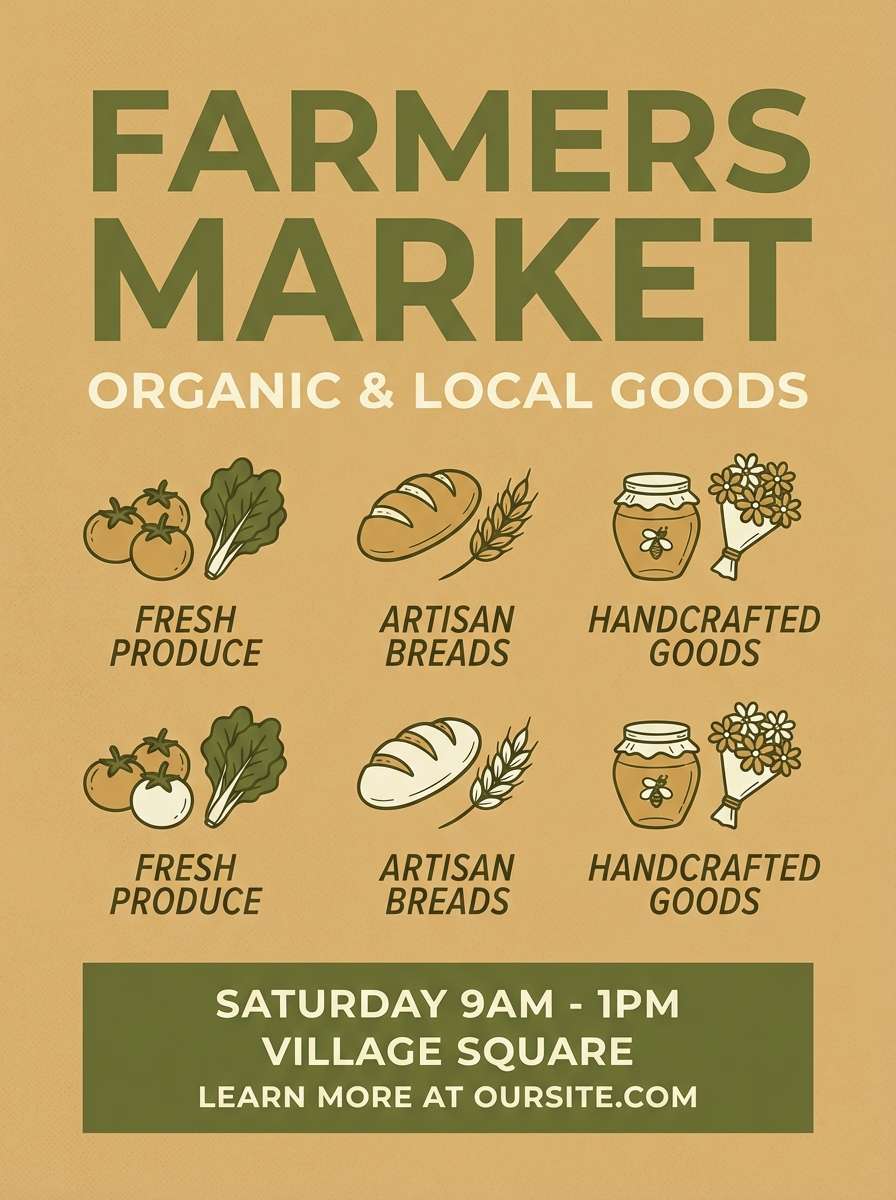 farmers market flyer