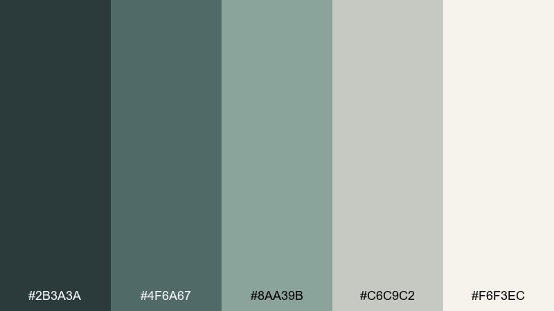 river pebble nature color palette with hex codes