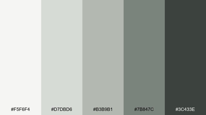 river pebble zen color palette with hex codes