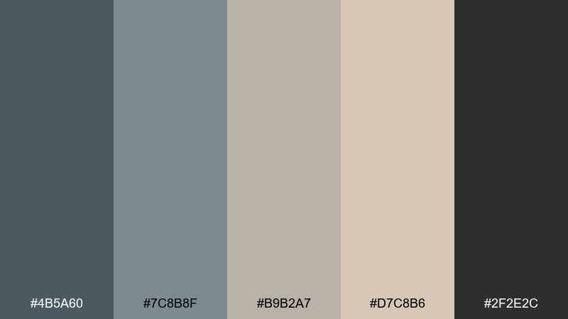 riverstone dusk countryside color palette with hex codes