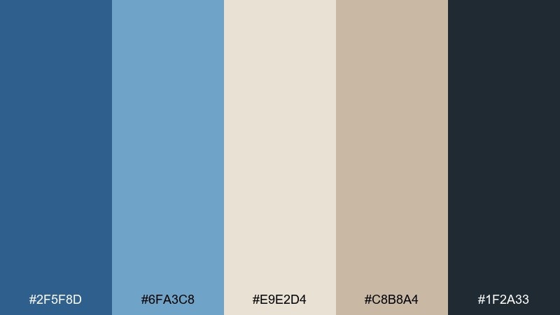 riviera linen french blue color palette with hex codes