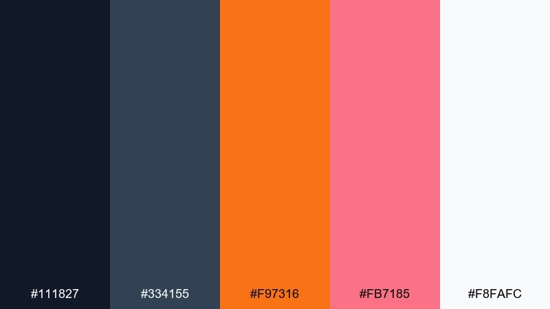 robot rust futuristic color palette with hex codes