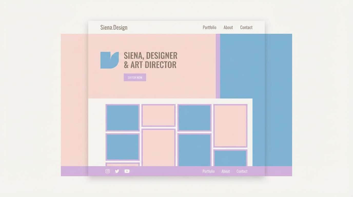 portfolio website mockup