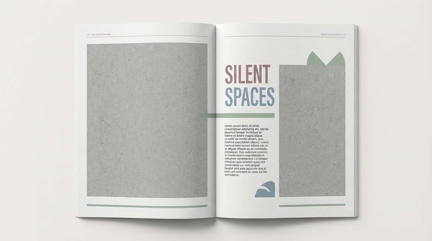 pastel editorial spread