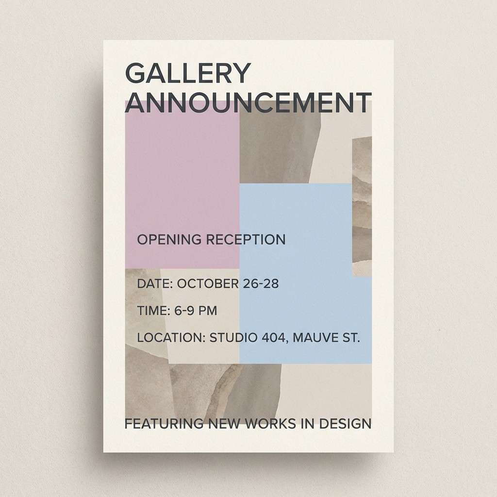 gallery opening invite