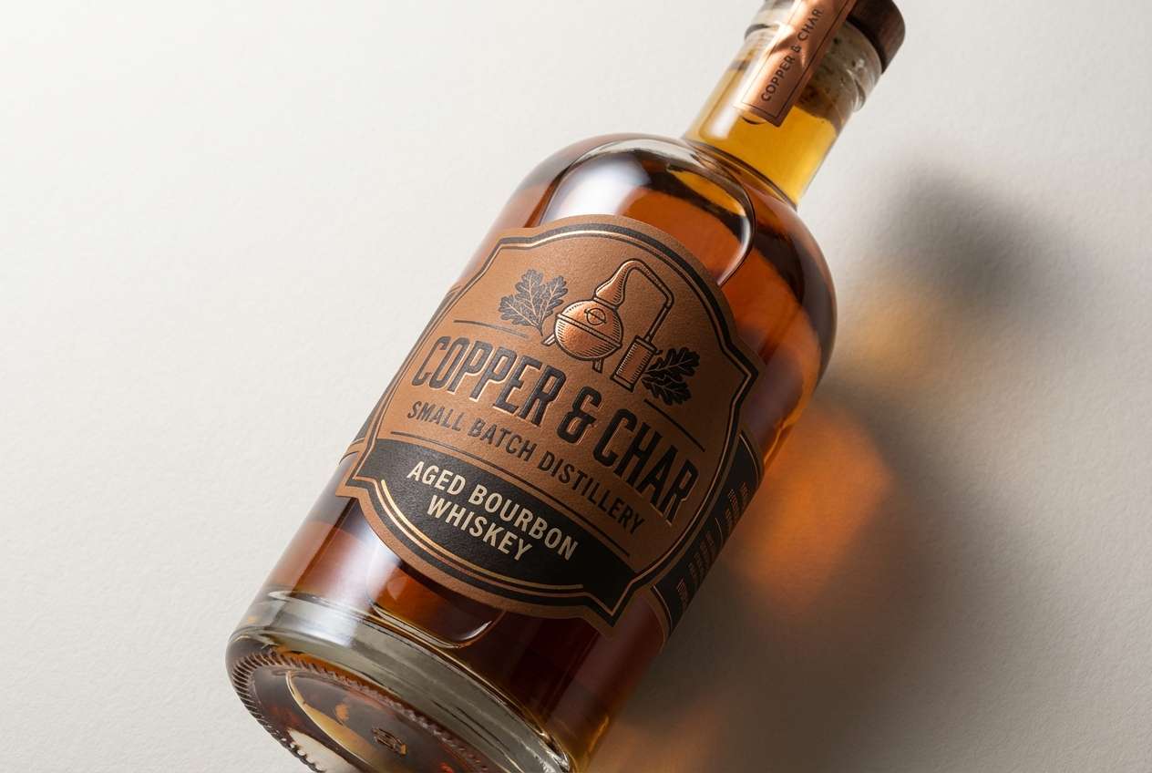 bronze spirits label