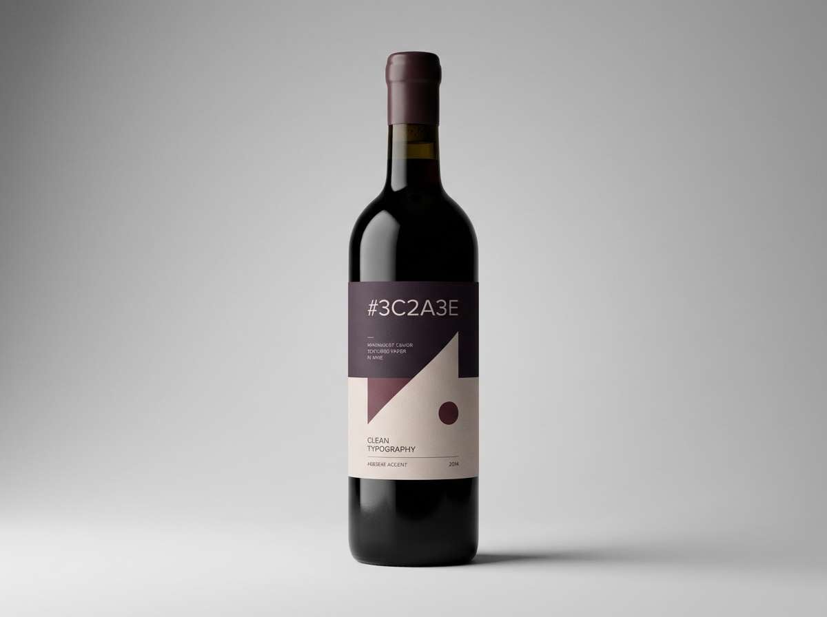 moody wine label