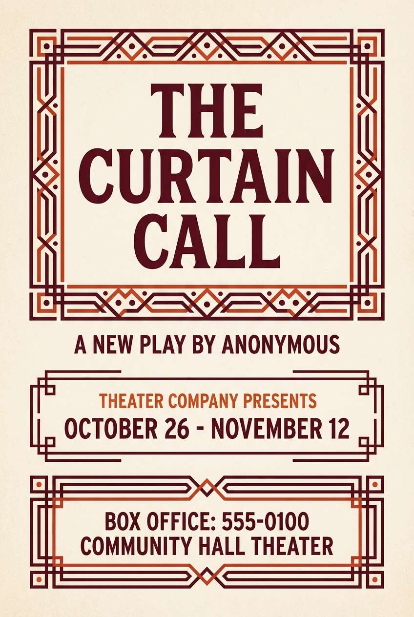 crimson theater poster