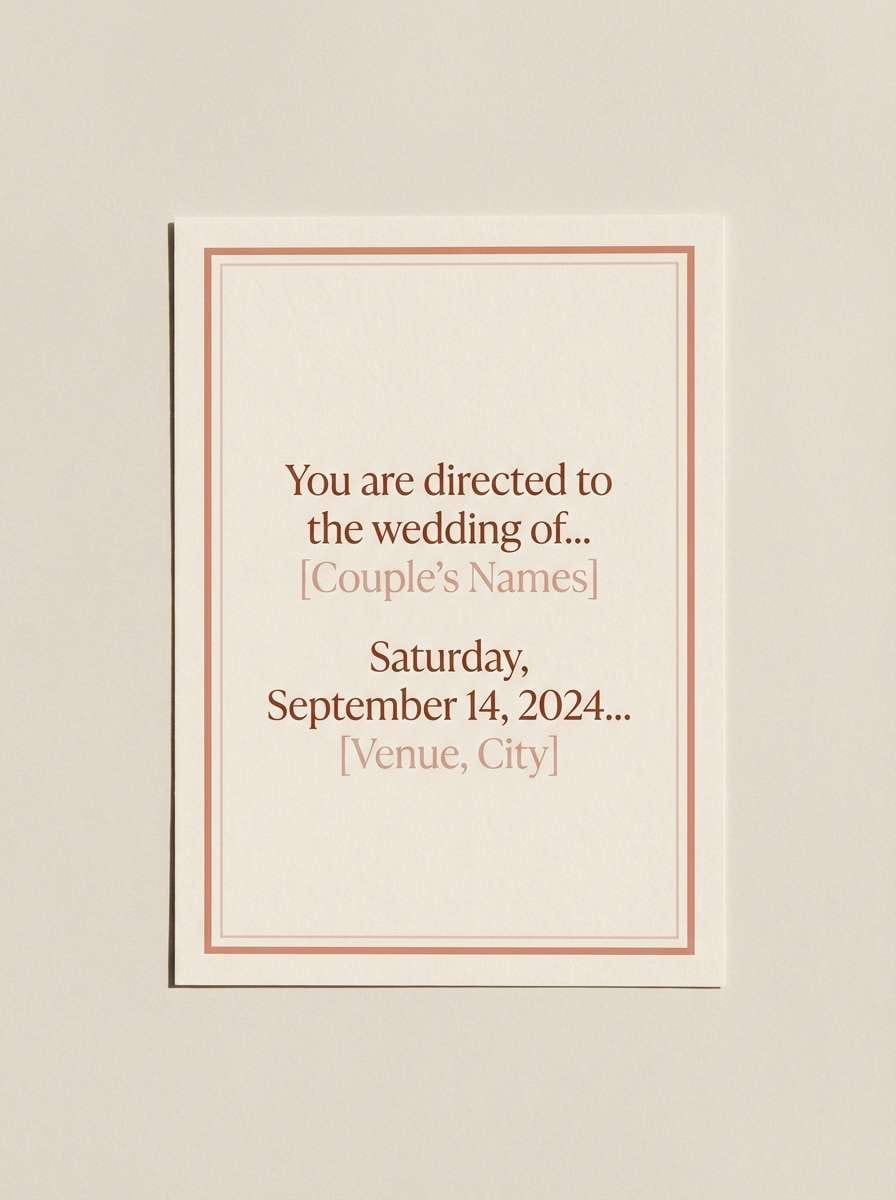 dusty rose invitation