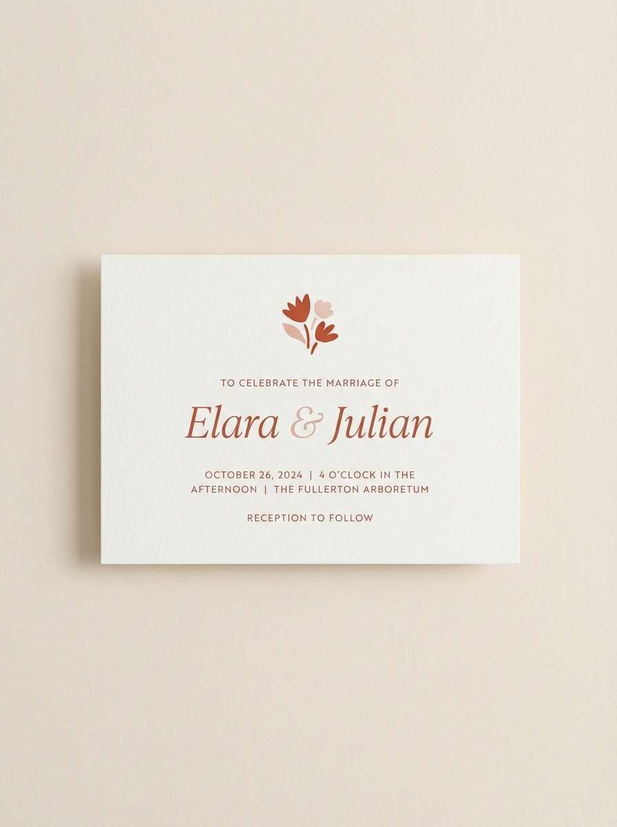 romantic invitation card