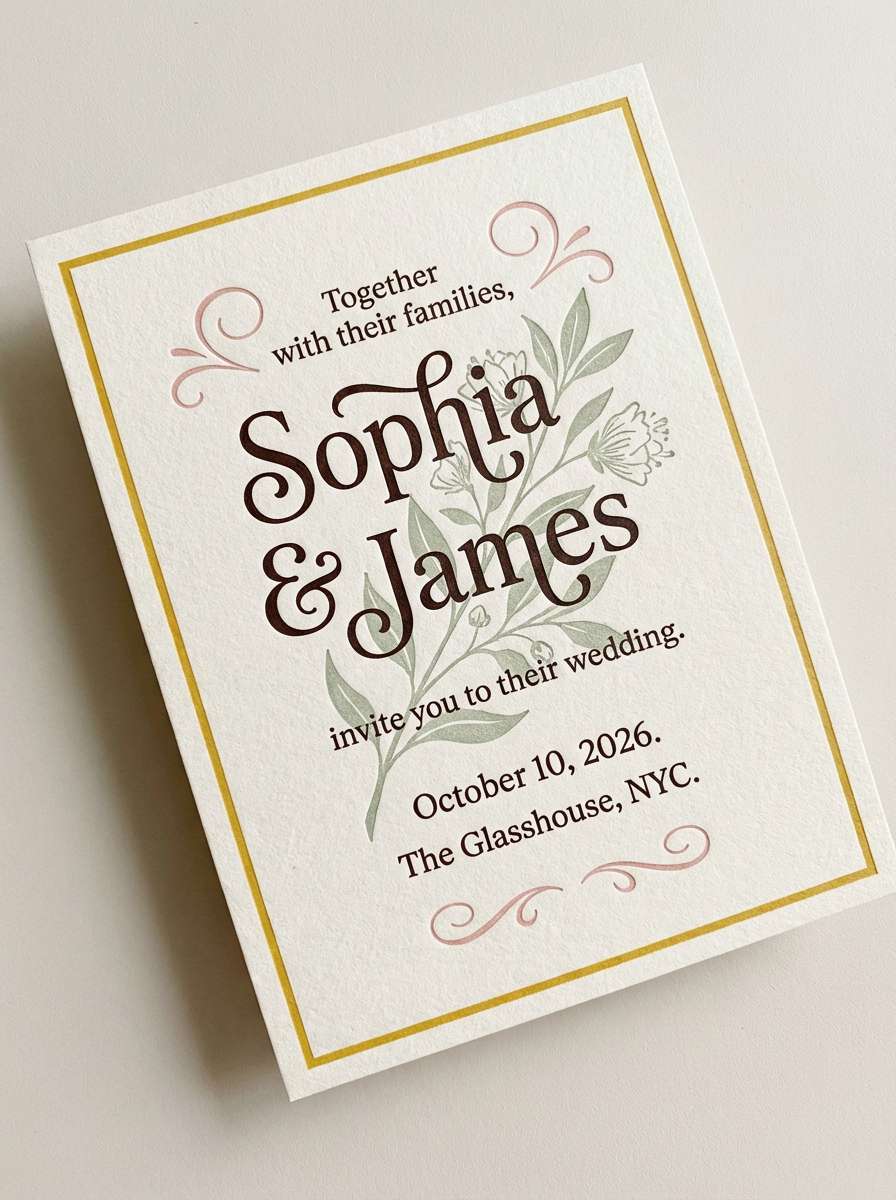 wedding invitation design